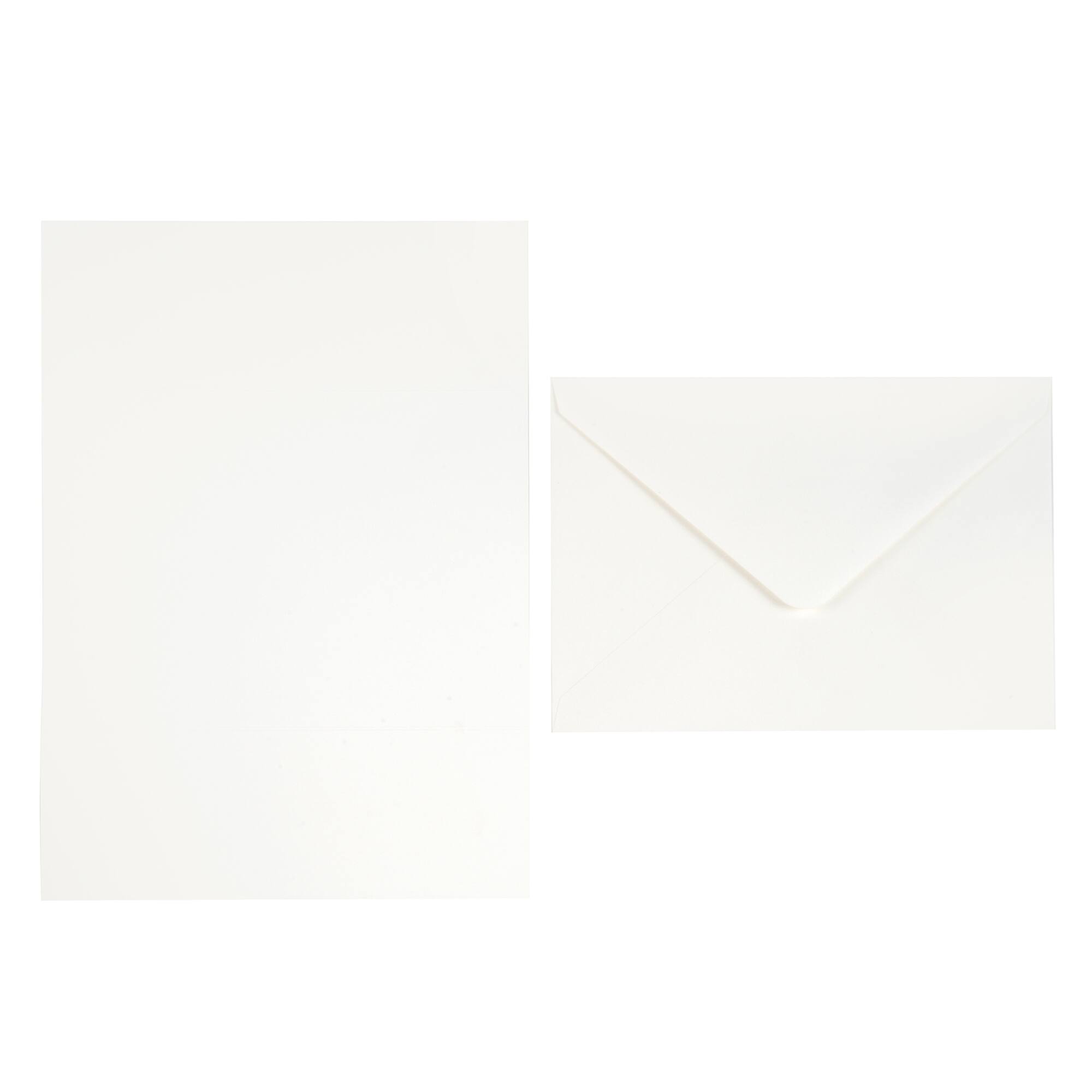 12 Packs: 10 ct. (120 total) 5" x 7" Ivory Gatefold Cards & Envelopes by Recollections™